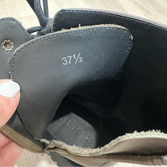 M.GEMI The Benedetta boots brown side zip chunky sole size 37.5 US 7 - Picture 9 of 9